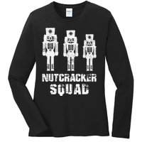 Nutcracker Squad Holiday Ballet Dance Matching Christmas Ladies Long Sleeve Shirt