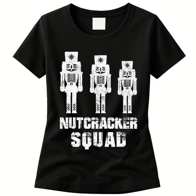 Nutcracker Squad Holiday Ballet Dance Matching Christmas Womens T-Shirt