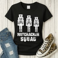 Nutcracker Squad Holiday Ballet Dance Matching Christmas Womens T-Shirt