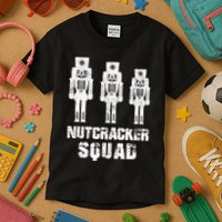 Nutcracker Squad Holiday Ballet Dance Matching Christmas Kids T-Shirt