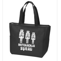 Nutcracker Squad Holiday Ballet Dance Matching Christmas Zip Tote Bag