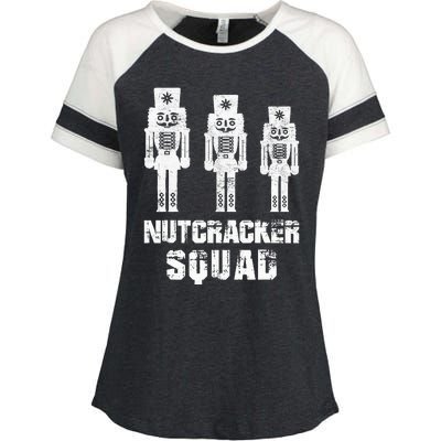 Nutcracker Squad Holiday Ballet Dance Matching Christmas Enza Ladies Jersey Colorblock Tee