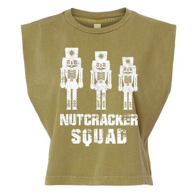 Nutcracker Squad Holiday Ballet Dance Matching Christmas Garment-Dyed Women's Muscle Tee