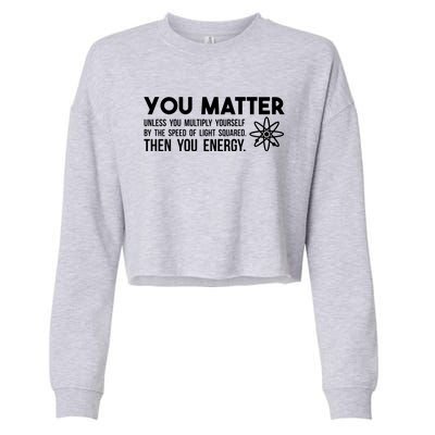 Nerd Science Humorous Humor Nerd Cropped Pullover Crew