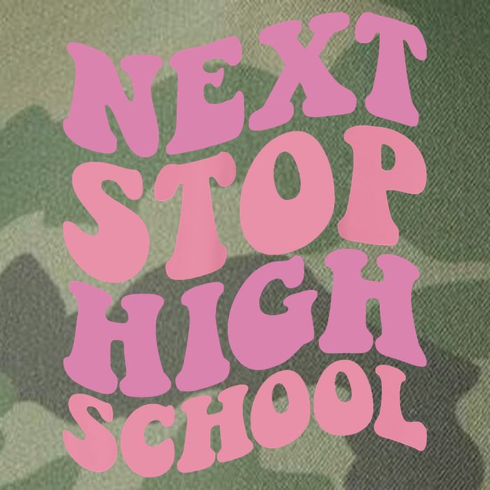 Next Stop High School Elementary School Graduation Legacy Tie Dye Trucker Hat
