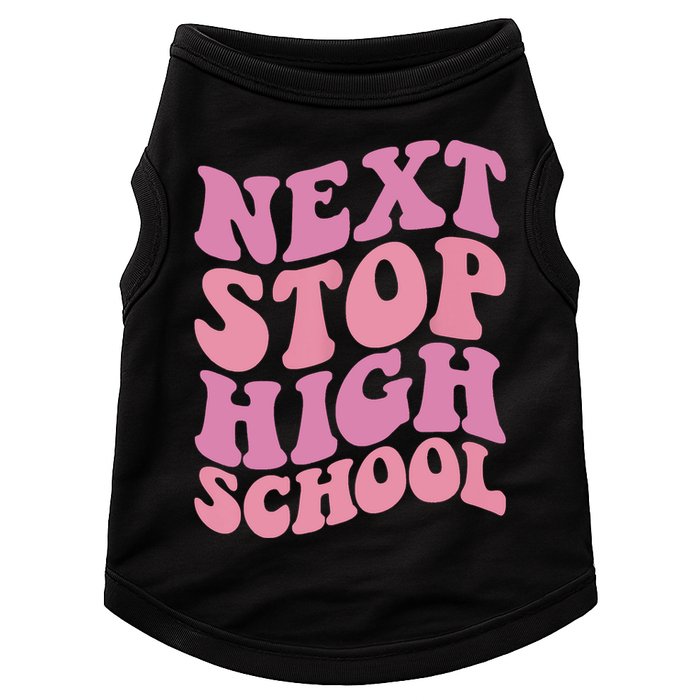 Next Stop High School Elementary School Graduation Doggie Tank
