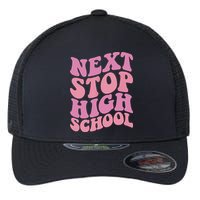 Next Stop High School Elementary School Graduation Flexfit Unipanel Trucker Cap
