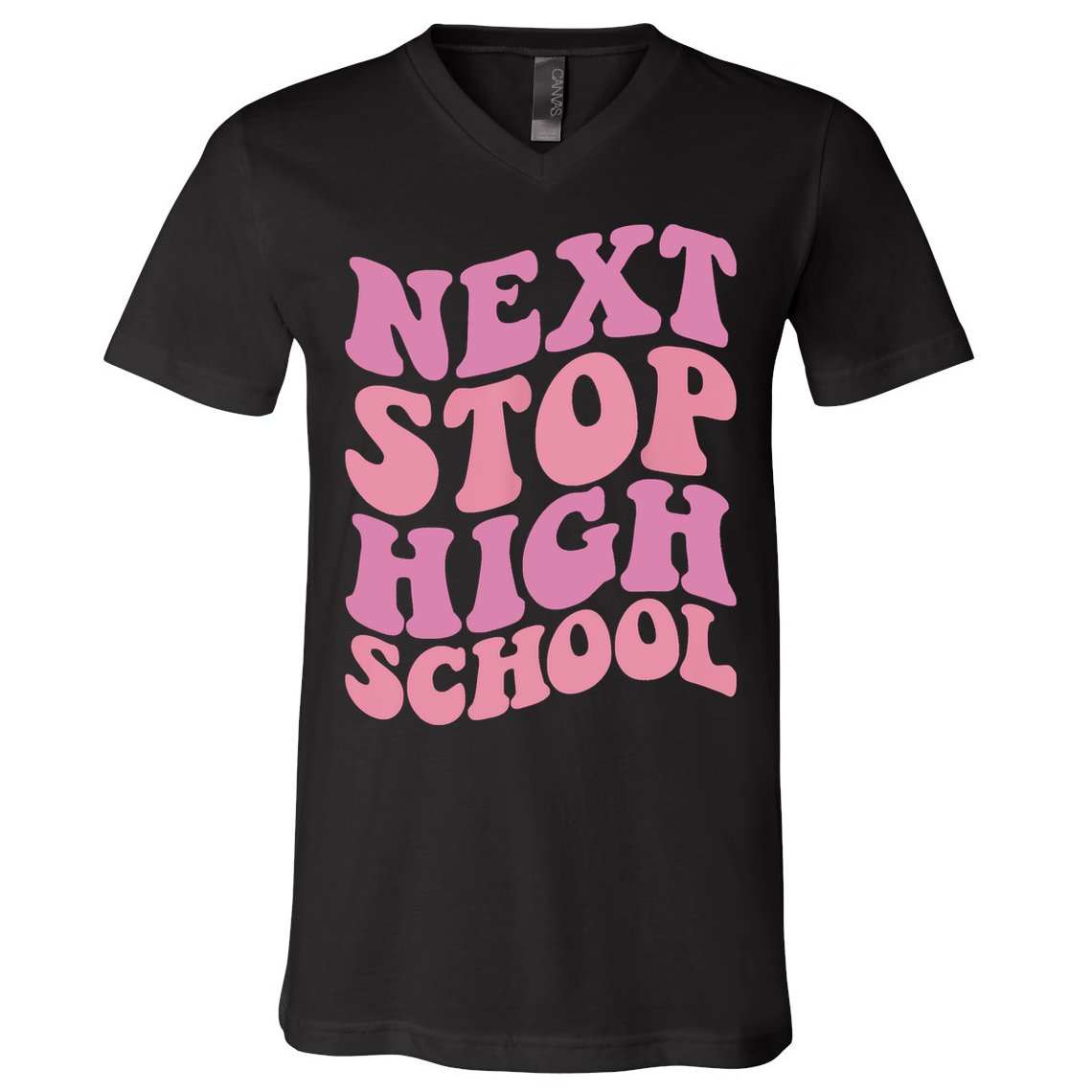 Next Stop High School Elementary School Graduation V-Neck T-Shirt