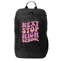 Next Stop High School Elementary School Graduation City Backpack