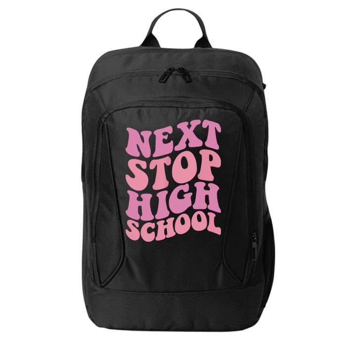 Next Stop High School Elementary School Graduation City Backpack