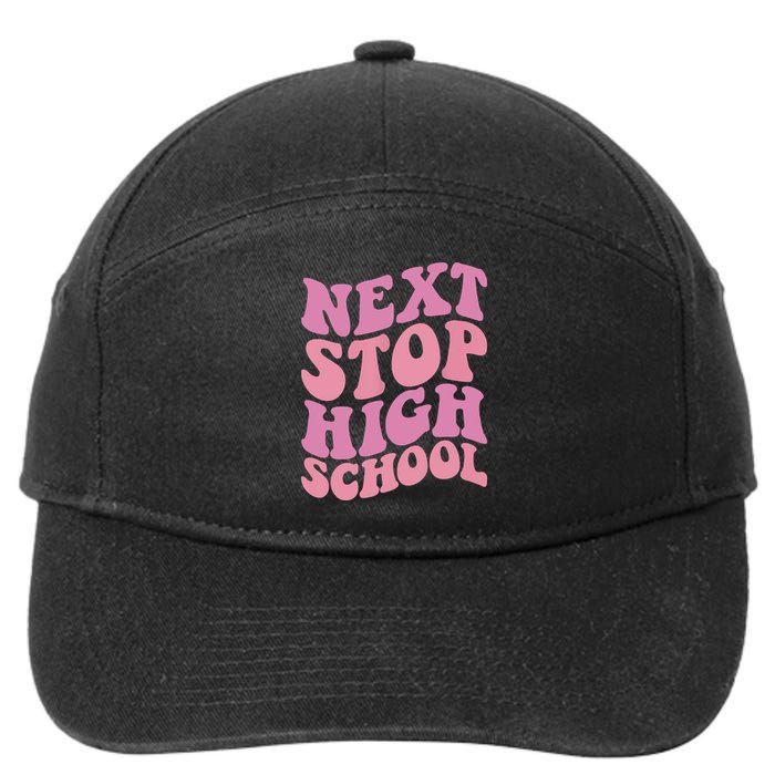 Next Stop High School Elementary School Graduation 7-Panel Snapback Hat
