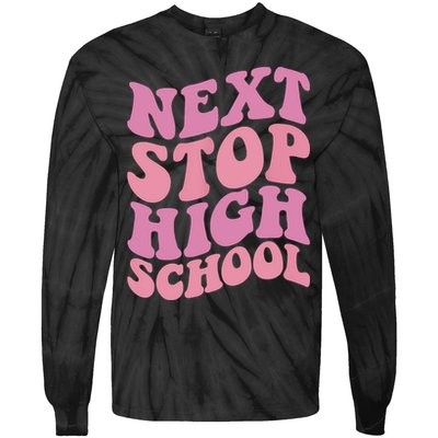 Next Stop High School Elementary School Graduation Tie-Dye Long Sleeve Shirt