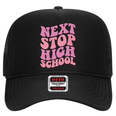 Next Stop High School Elementary School Graduation Trucker Hat