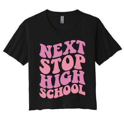 Next Stop High School Elementary School Graduation Crop Top