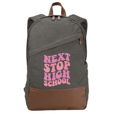 Next Stop High School Elementary School Graduation Cotton Canvas Backpack