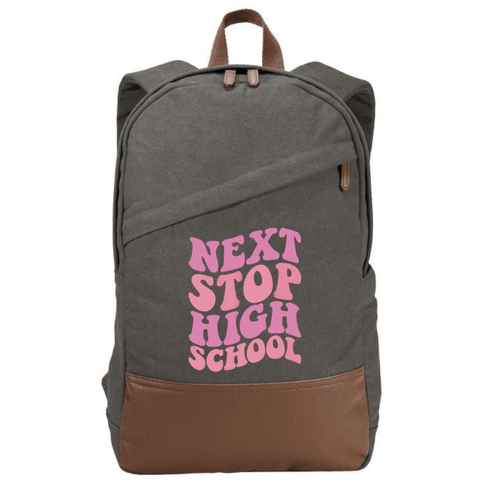 Next Stop High School Elementary School Graduation Cotton Canvas Backpack