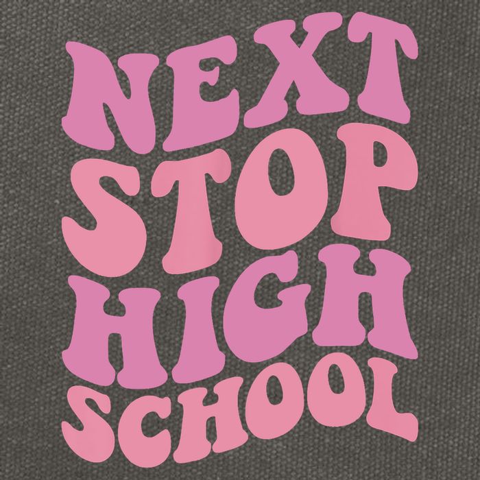 Next Stop High School Elementary School Graduation Cotton Canvas Backpack