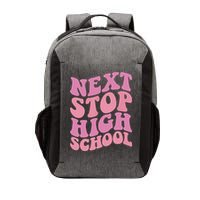 Next Stop High School Elementary School Graduation Vector Backpack