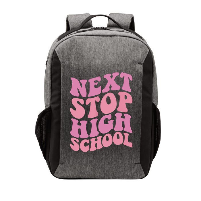 Next Stop High School Elementary School Graduation Vector Backpack