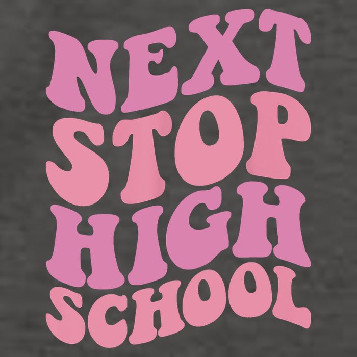 Next Stop High School Elementary School Graduation Vector Backpack