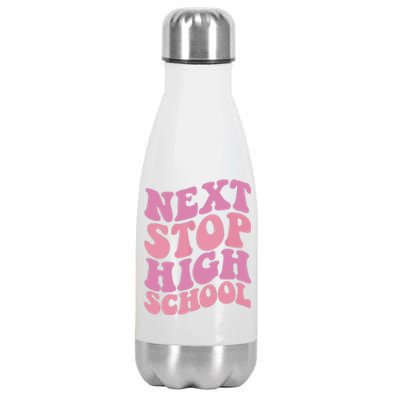 Next Stop High School Elementary School Graduation Stainless Steel Insulated Water Bottle