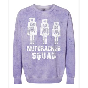 Nutcracker Squad Holiday Ballet Dance Matching Christmas Colorblast Crewneck Sweatshirt