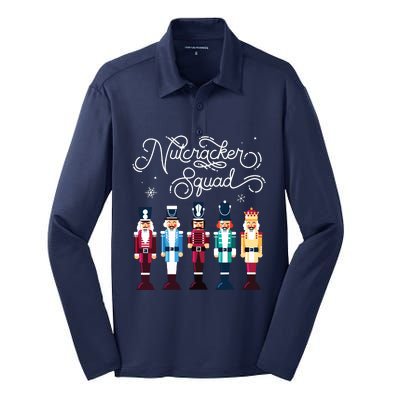 Nutcracker Squad Holiday Christmas Boy Girls Women Cute Silk Touch Performance Long Sleeve Polo