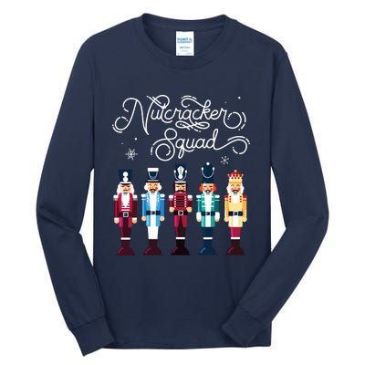 Nutcracker Squad Holiday Christmas Boy Girls Women Cute Tall Long Sleeve T-Shirt