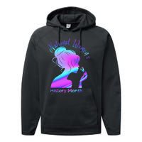 National 's History Month March Woman Performance Fleece Hoodie