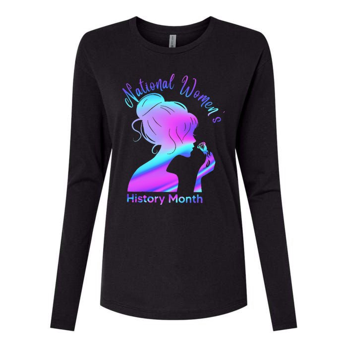 National 's History Month March Woman Womens Cotton Relaxed Long Sleeve T-Shirt