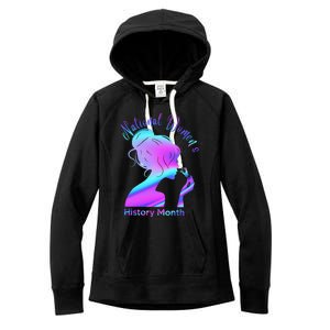 National 's History Month March Woman Women's Fleece Hoodie