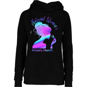 National 's History Month March Woman Womens Funnel Neck Pullover Hood