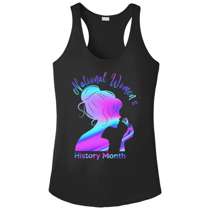 National 's History Month March Woman Ladies PosiCharge Competitor Racerback Tank