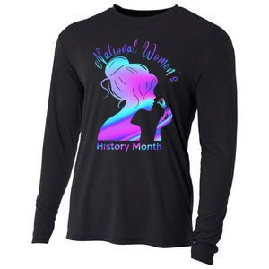 National 's History Month March Woman Cooling Performance Long Sleeve Crew