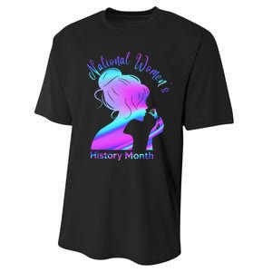 National 's History Month March Woman Performance Sprint T-Shirt