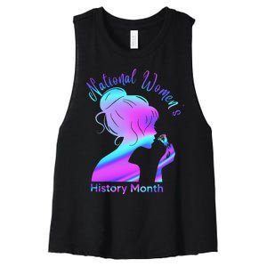 National 's History Month March Woman Women's Racerback Cropped Tank