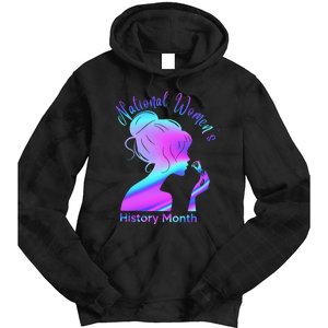 National 's History Month March Woman Tie Dye Hoodie