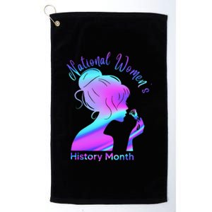 National 's History Month March Woman Platinum Collection Golf Towel