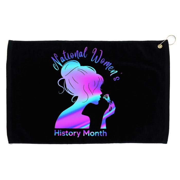 National 's History Month March Woman Grommeted Golf Towel