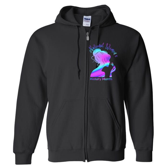 National 's History Month March Woman Full Zip Hoodie