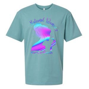 National 's History Month March Woman Sueded Cloud Jersey T-Shirt