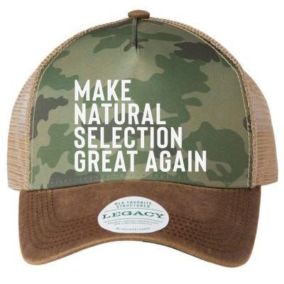 Natural Selection Humorous Funny Memes Humor Sarcastic Gift Legacy Tie Dye Trucker Hat