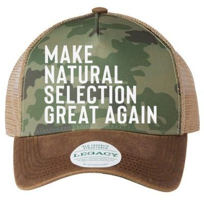 Natural Selection Humorous Funny Memes Humor Sarcastic Gift Legacy Tie Dye Trucker Hat