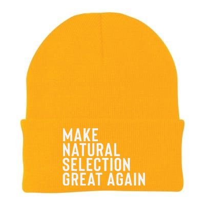 Natural Selection Humorous Funny Memes Humor Sarcastic Gift Knit Cap Winter Beanie