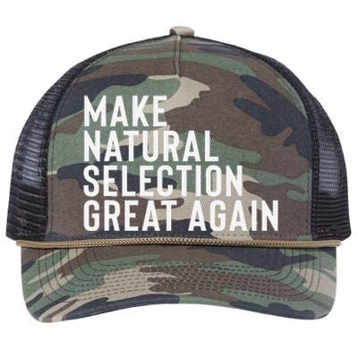 Natural Selection Humorous Funny Memes Humor Sarcastic Gift Retro Rope Trucker Hat Cap