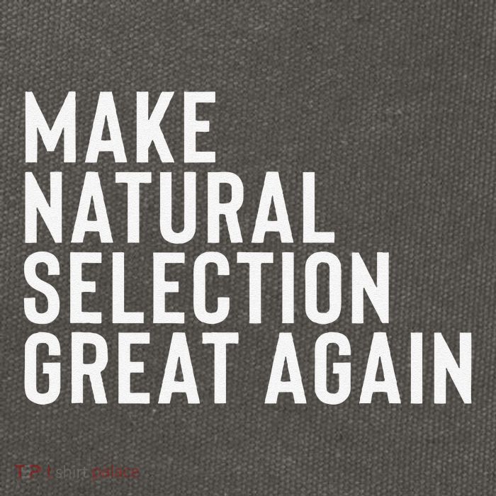 Natural Selection Humorous Funny Memes Humor Sarcastic Gift Cotton Canvas Backpack