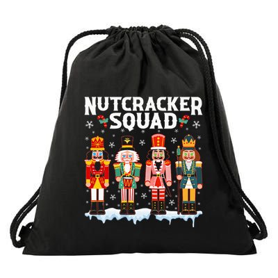 Nutcracker Squad Holiday Christmas Pajama Drawstring Bag