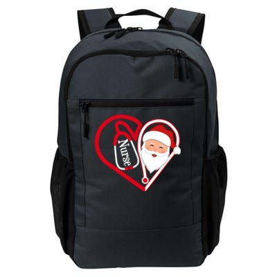 Nurse Stethoscope Heart Santa Claus Rn Lpn Nursing Christmas Cool Gift Daily Commute Backpack