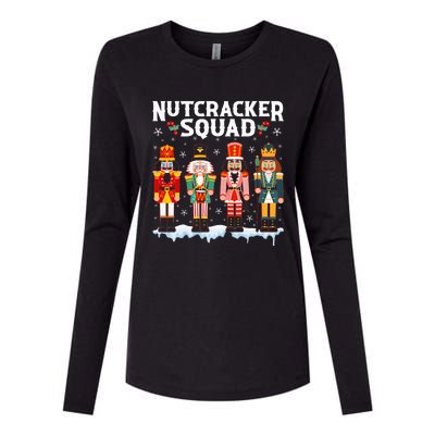 Nutcracker Squad Holiday Christmas Pajama Womens Cotton Relaxed Long Sleeve T-Shirt