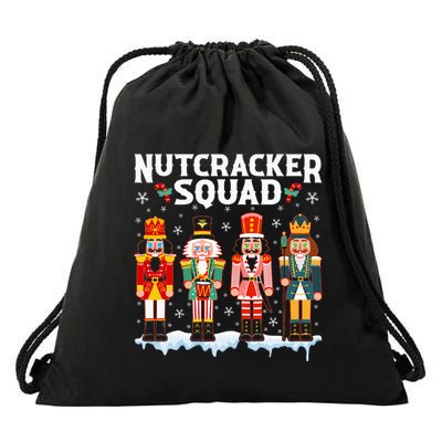 Nutcracker Squad Holiday Christmas Pajama Drawstring Bag